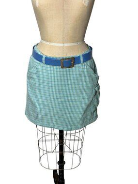 1990s cotton mini skirt in tartan plaid by Rusty Size M